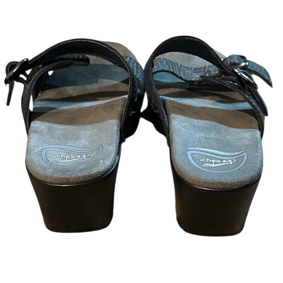 WUC - Dansko Sophie Snadals Black/Pewter - Size 6.5-7 - Picture 5 of 6